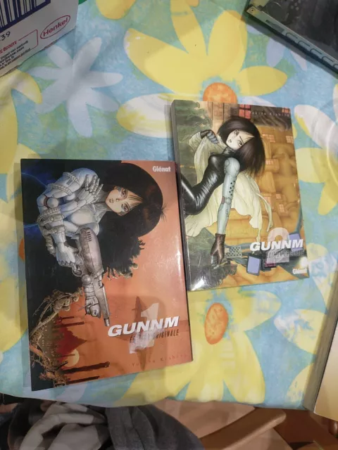 Lot 2 mangas Gunnm edition originale Glénat