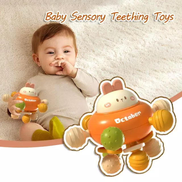 Jouets de dentition sensoriels pour bébé, anneaux de dentition, jouets Montes O5