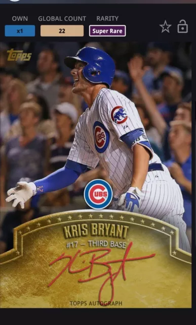 Topps Bunt 2015 Signature Series Award Kris Bryant SR 22cc Cubs ROOKIE 🔥