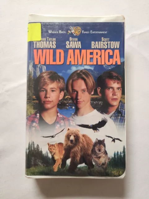 WILD AMERICA Johnathan Taylor Thomas VHS Tape,COMPLETE/TESTED SEE PHOTOS (VHS40)