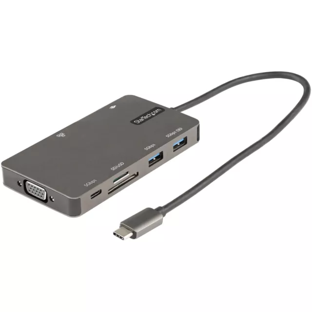 StarTech.com USB C Multiport Adapter - HDMI 4K 30Hz or VGA Travel Dock - 5Gbps U