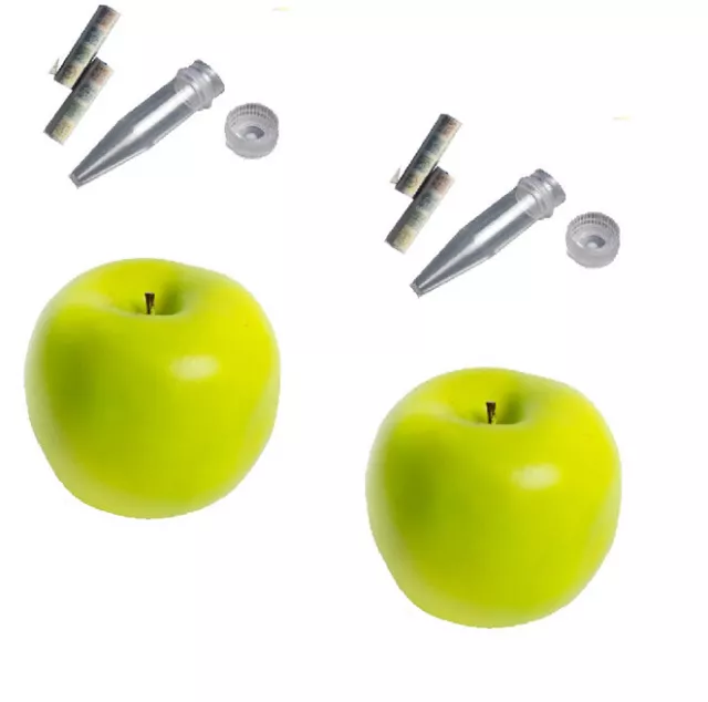 2 X Grand Pomme Forêt D5 Geocahing geocache Récipient Micro Boite Cache Nano