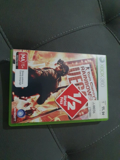 microsoft xbox 360 video game tom clancys rainbow six vegas