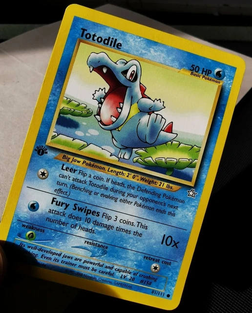 Neo Genesis Totodile 1st Edition 80 111 Pokemon Card Wotc Eur 14 71 Picclick It