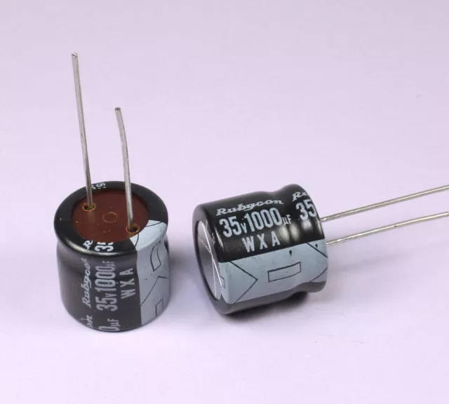 12 pcs Rubycon WXA 1000uF 35v Radial Electrolytic Capacitor 105C