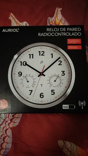 Monzana Orologio parete muro orologi quarzo automatico 31cm radiocontrollato Analogico cifre