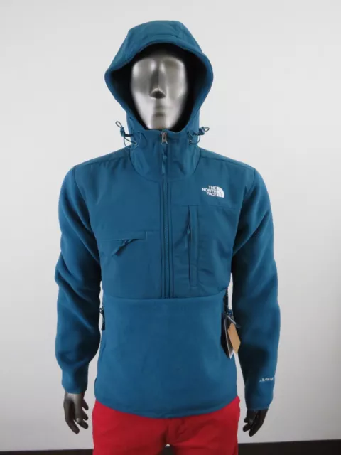 NWT Mens The North Face Denali Anorak Half Zip Heavy Fleece Jacket - Blue