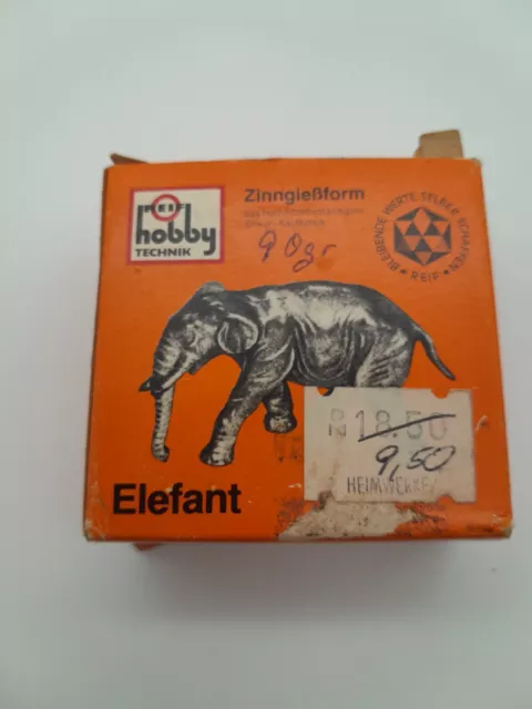 Reif Hobby Technik Zinngießform" Elefant "aus Silikon-Kautschuk 2