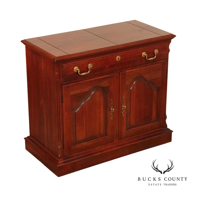 Pennsylvania House Chippendale Style Cherry Flip Top Server