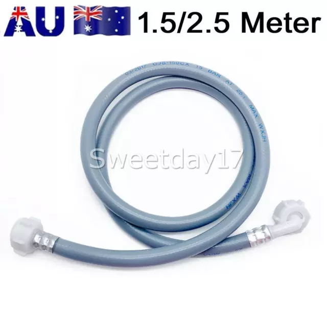 Universal 1.5m/2.5m Washing Machine Water Hot/Cold Inlet Hose For Bosch Haier