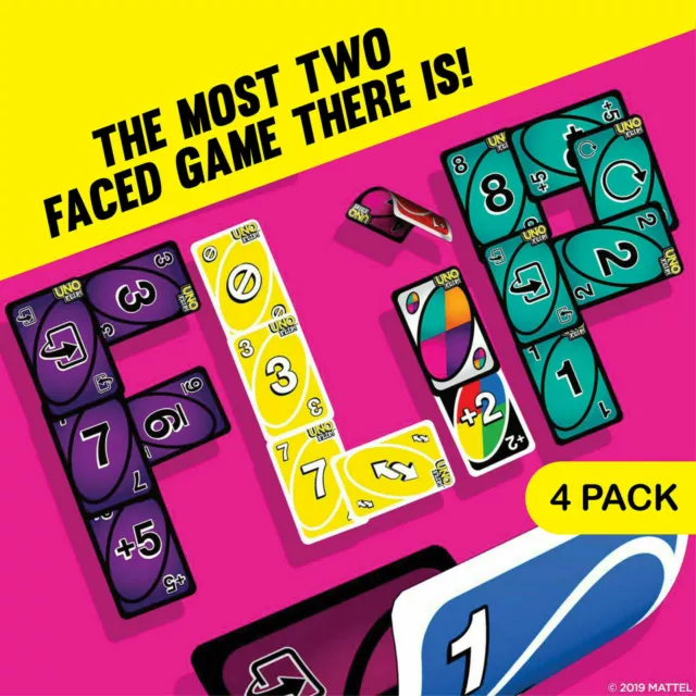 Uno® Flip!™ Card Game Double Sided Cards - Flip The Deck Change The Game 3