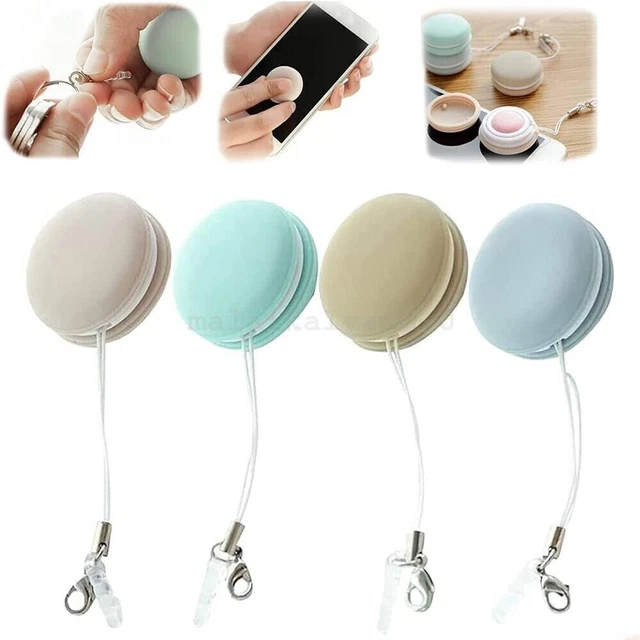 4x Macaron Shaped Mobile Phone Screen Lens Glasses Wipe Cleaning Candy Color AU