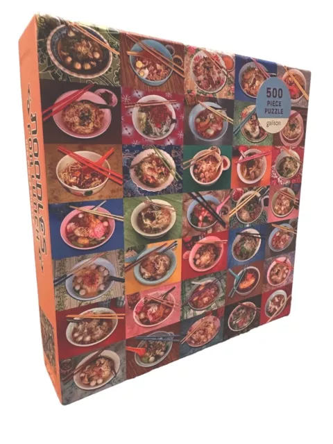 Galison "Noodles for Lunch" Ramen Bowl Jigsaw Puzzle, 500 Pieces New In Box
