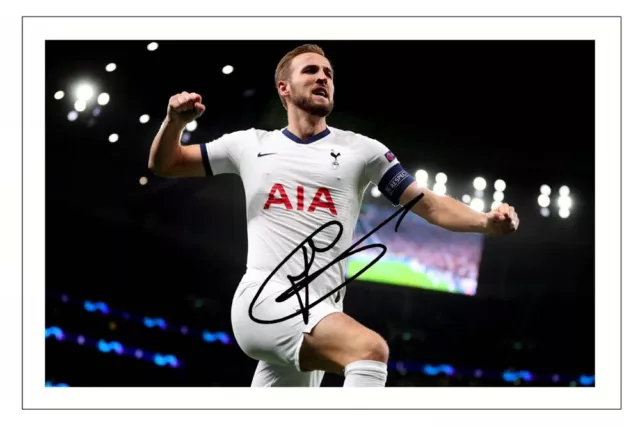 HARRY KANE Signed Autograph PHOTO Fan Gift Print TOTTENHAM HOTSPUR