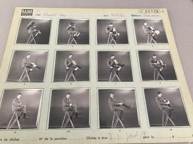 JACQUES ASTOUX : PLANCHE CONTACT ORIGINALE DE 1965