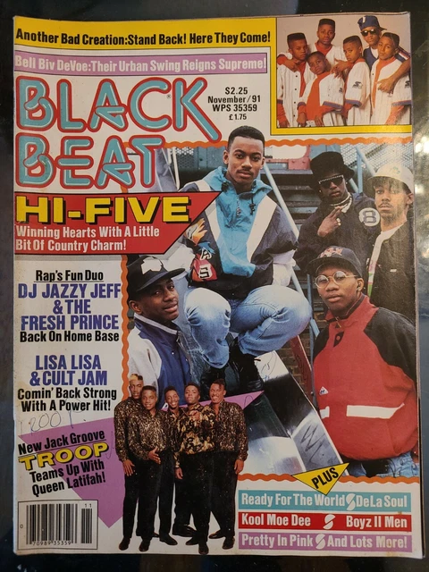 Magazine Vintage Black Beat Septembre 1991 - Couverture LL Cool J - Très Bon état