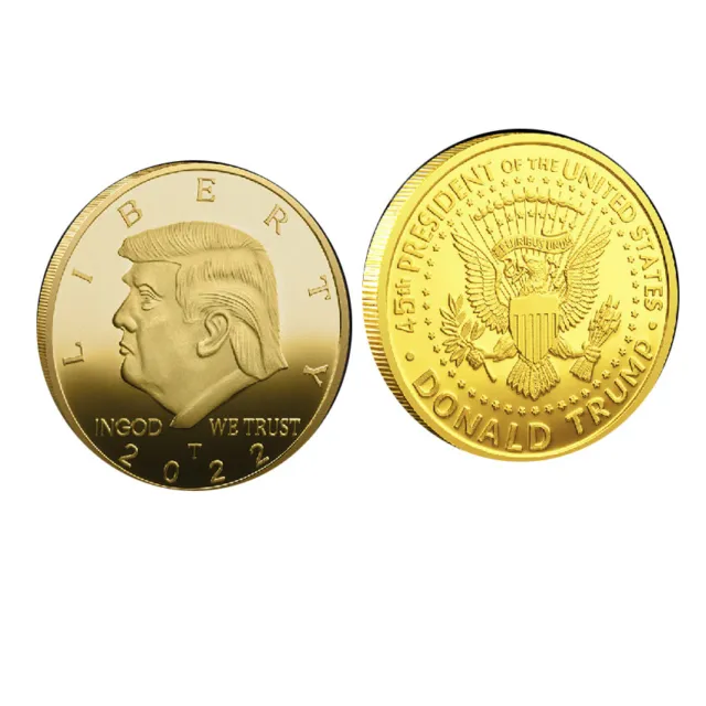 US LIBERTY Commemorative Gold 2022 President Donald Trump Coin Challenge EAGLE