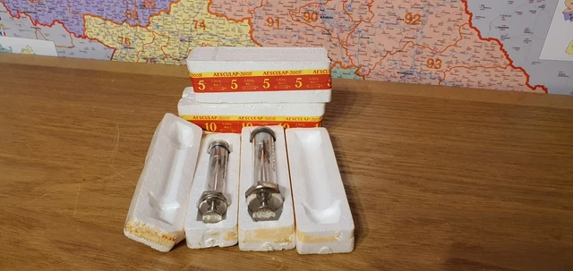 4 x Glasspritze Aesculap-I socal 10ml und 5 ml, unbenutzt