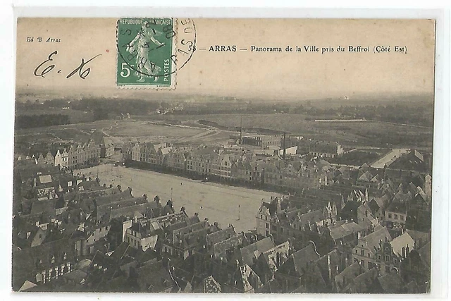 62 Arras , Panorama De La Ville Pris Du Beffroi