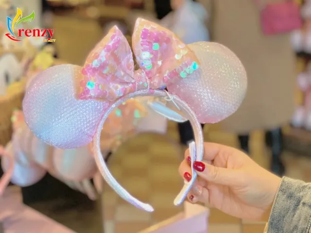 Shanghai Minnie Ears Resort Disney Parks Mickey Mouse Sakura Pink Headband US