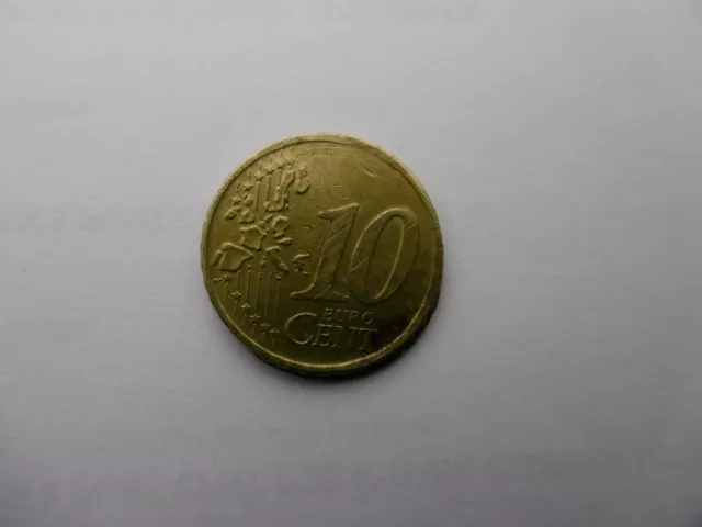 10 Cent Euro Münze Niederlande - Fehlprägung (Randstab, Prägeschwäche)