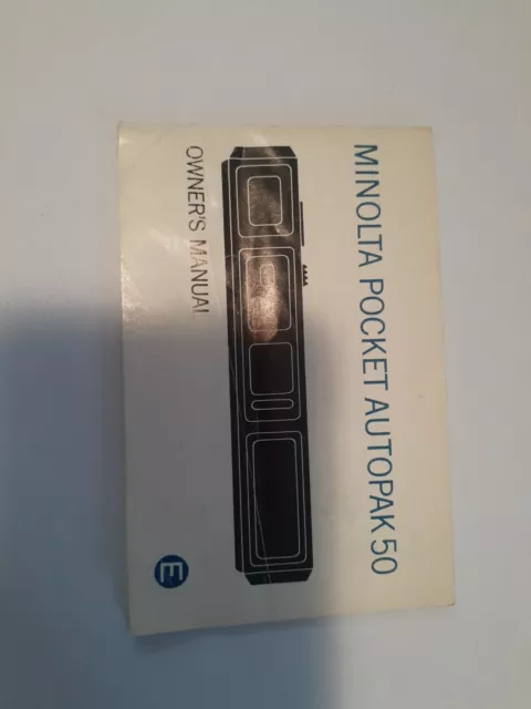 Owners Instruction Manual Minolta Pocket Autopak 50