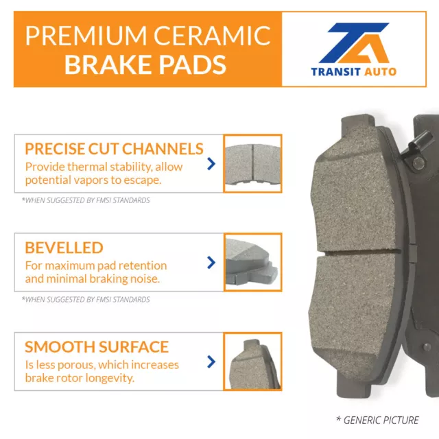 Front Rear Ceramic Brake Pads And Parking Shoes Kit For Honda CR-V Element 3