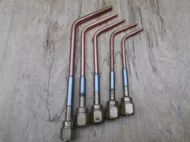 Victor Welding ,Brazing Torch Tips , 1-Whb ,2-T6 ,3-Whb ,4-Whb ,5-Whb , Lot Of 5