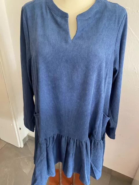 Ulla Popken / Kleid / Blau / Gr. 46/48