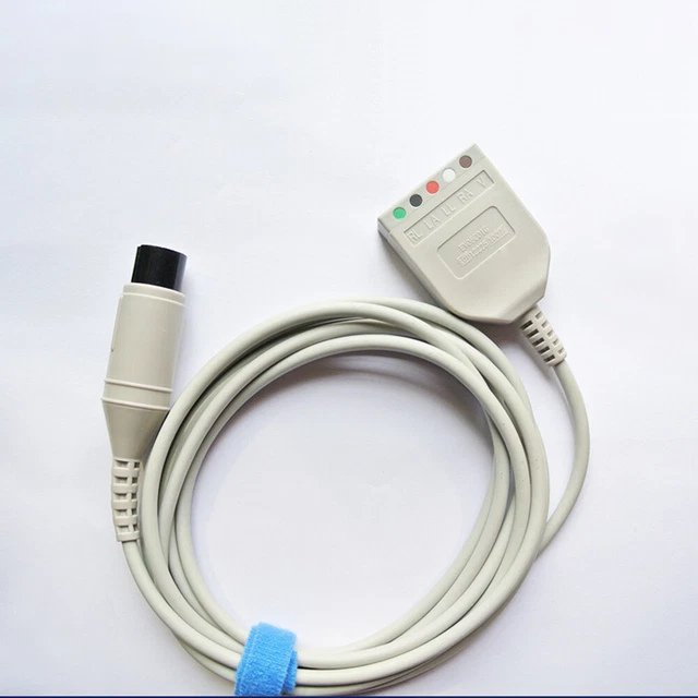 For Mindray EV6101 ECG EKG Cable Split 6 Pins 3 Lead/5 Lead REF:0010-30-42782