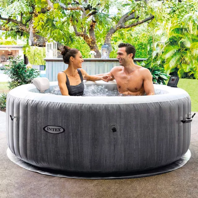 Hidromasaje hinchable Intex 28440 Bubble Massage Spa Round 196x71