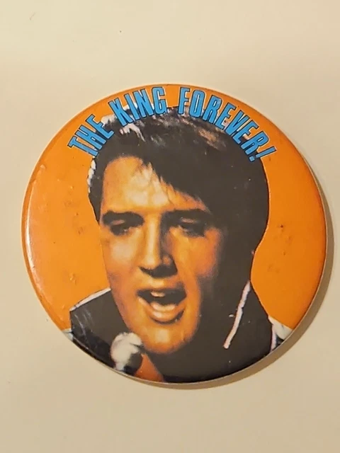 VINTAGE ELVIS PRESLEY Metal Pin Badge 70s 5 Cms. Good Clean Badge £4.99 ...