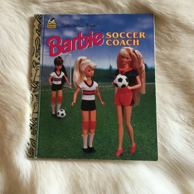 BARBIE SOCCER COACH Mattel 1995 90s Vtg Barbie Doll 1st Edition Vtg Soccer Book