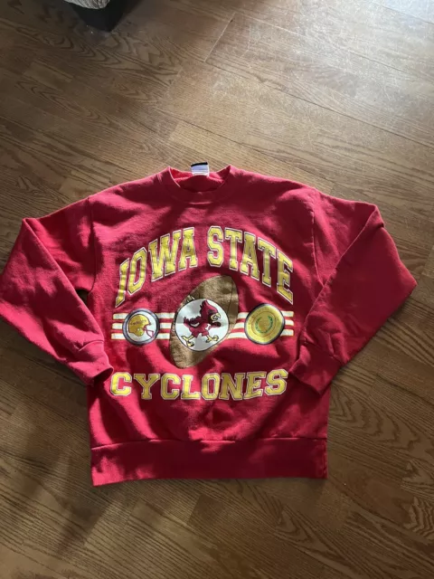 Vintage 90s Signal Sports Red Iowa State Sweatshirt Red Crewneck Adult L