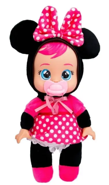 2024 Cry Babies TINY CUDDLES Disney 10" MINNIE MOUSE INSPIRED Baby Doll READ!!