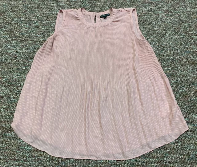 Adrianna Pappel Sleeveless Blouse Top Shirt Womens Small Pink