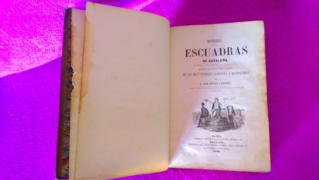 Histoire les Supports de Catalunya, D. Jose Ortega et Espinos 1859