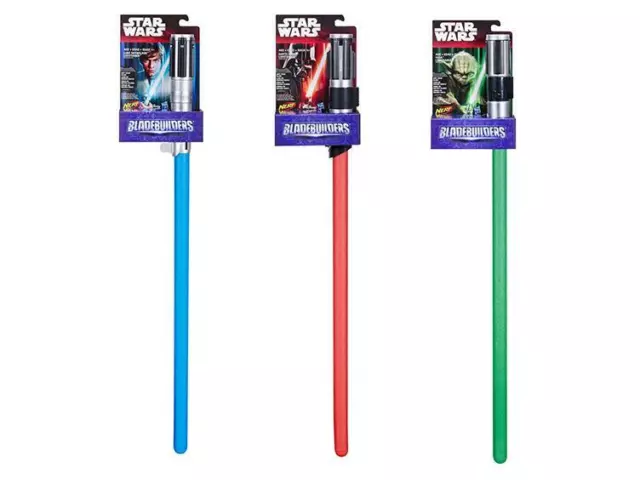 NERF STAR WARS Foam Lightsaber Bundle Green Yoda Red Vader