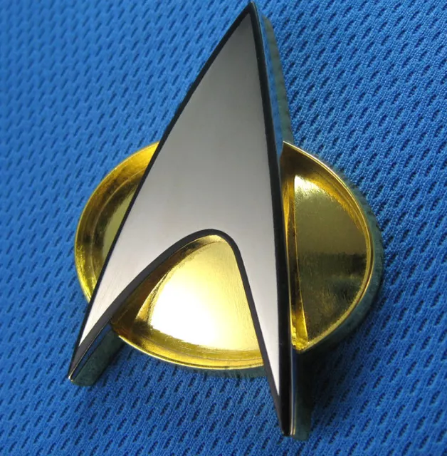 QMX Star Trek:Next Generation Costume Magnetic Communicator Pin- Metal- Carded
