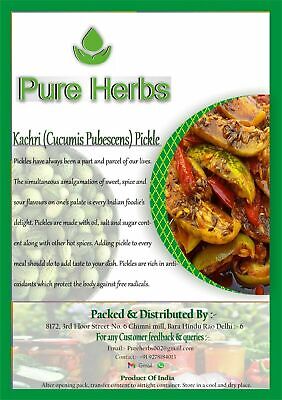 Pure Herbs Kachri Cucumis Pubescens Pickle Para Indio Gusto