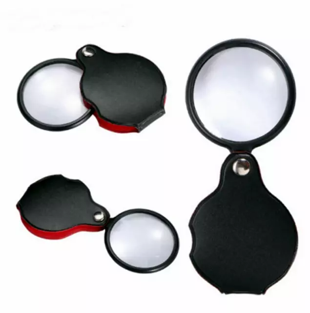 50 mm Mini Taschen Lupe Faltlupe Leselupe Vergrößerungsglas Brennglas Handlupe