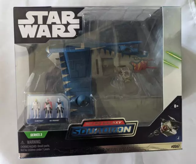 Star Wars Micro Galaxy Squadron Muunilinst 10 LAAT Republic Gunship Target Ex