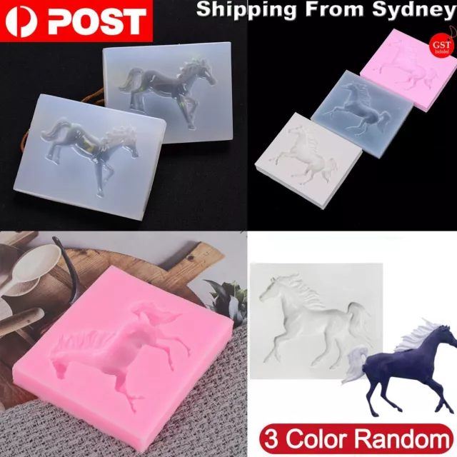 Silicone Horse Fondant Cake Topper Decor Mould Sugarcraft Icing Chocolate Mold