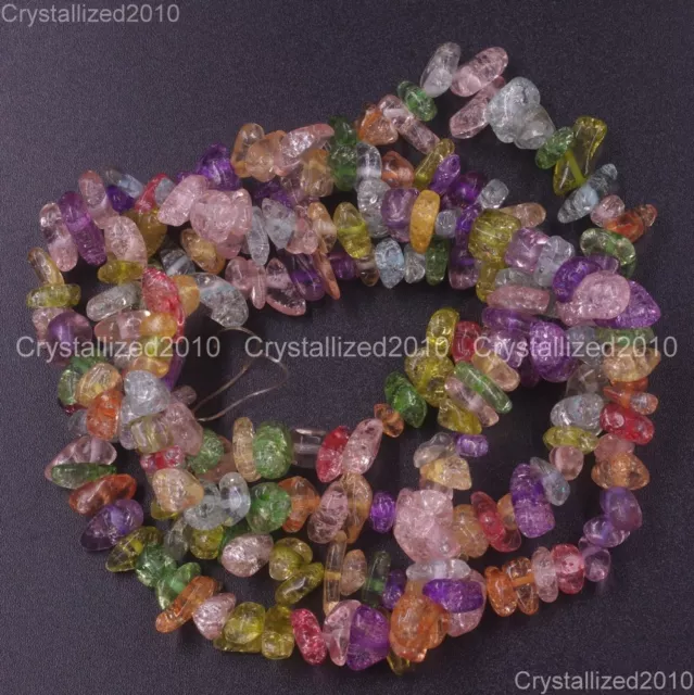 Natural Gemstone 5-8mm Chip Beads Lapis Hematite Turquoise Malachite Coral 35"