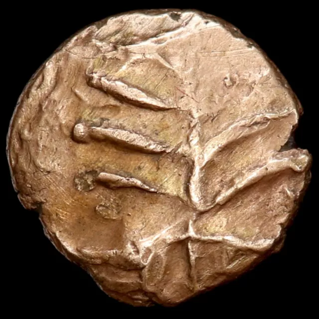 Celtic. Iceni. AV Quarter Stater. Irstead ‘Smiler’ Type, 65-45 BC. 2