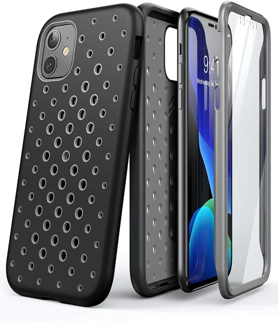 For iPhone 11 6.1" SUPCASE Liquid Silicone Rubber PC Cover with Screen Protector