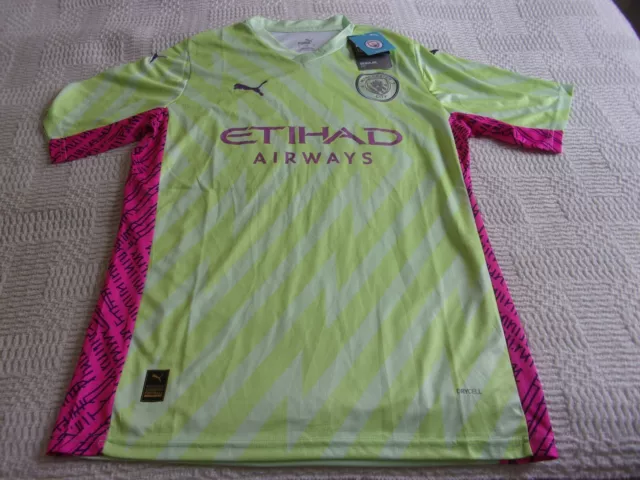 Maillot de gardien de but 23/24 Manchester City PUMA taille L   NEUF