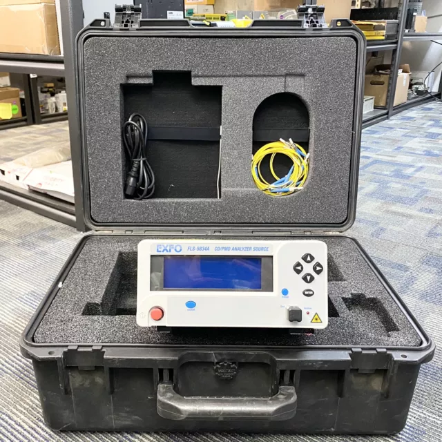 EXFO FLS-5834A Cd-Pmd Analysator Quelle Minze USA Verkäufer