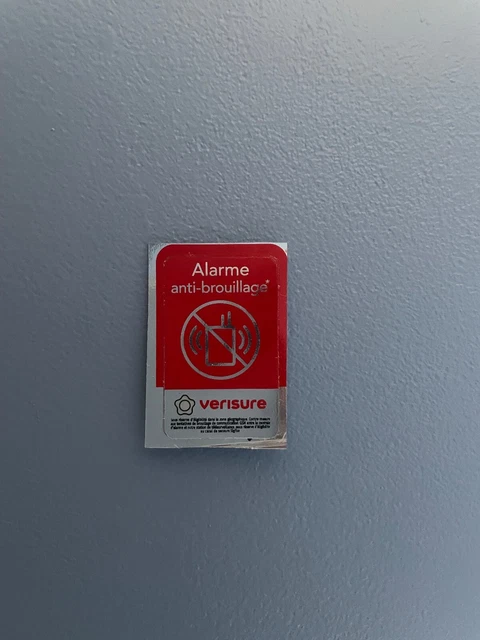 Autocollant Alarme VERISURE 2026 - Format 15x9,5 Cm + 2 Petits Anti-brouillage - Neuf