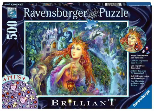 Ravensburger*Brilliant Puzzle + Dekosteine*500 T*Magischer Feenstaub*Ovp